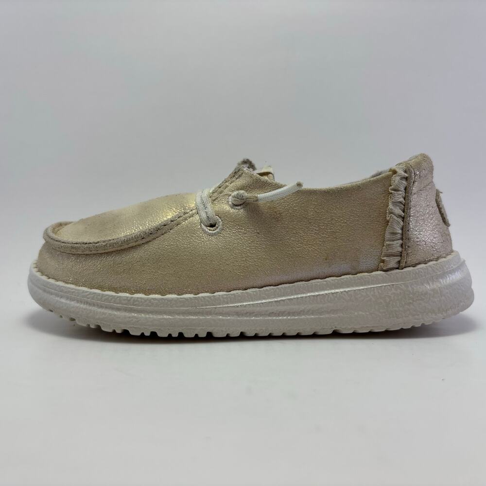 HEY DUDE "Wendy With Dazzling" Iridescent Slip On Shoes Size Toddlers 11C